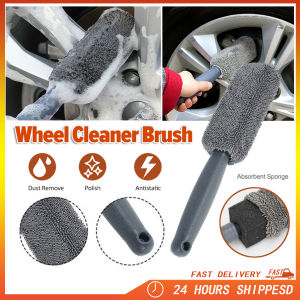 Car Wash Portable Microfiber Wheel Tire Rim Brush Car Wheel Wash Tools Wet And Dry Cleaning