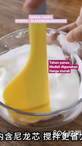 Spatula Silikon Jumbo: Polesan Krim & Sodet Silikon Besar