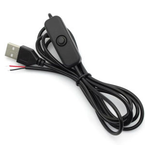 5V USB Dual Color Dimmer Controller Switch Wire Tricolor On Off Control Dimming Wire 1.5M For LED Strip Lamp Bulb Light