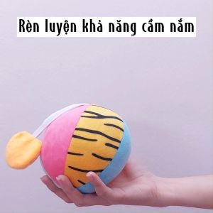 [NHẬP MÃ LAZSOCIAL50K]  Đồ Chơi Bóng Vải Xúc Xắc Vui Nhộn Kích Thích Thị Giác Cho Trẻ Sơ Sinh Look Look! Ball - Lalala Baby