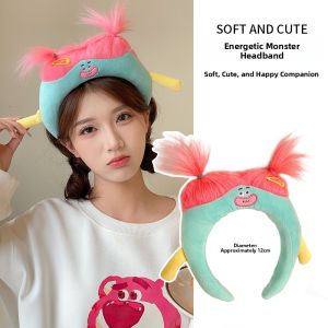 Creative Ugly Doll Hairband Womens Style 2025 New Face Wash Hair Tie Funny Hair Clip Fresh out Fashion Korean Style