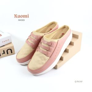 Sepatu wanita wedges ONE LOVE terbaru model bustong upper bordir sol TPR putih ringan dan empuk