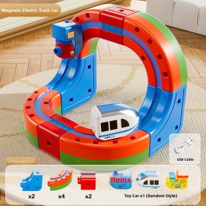 BABYSHOME | Educational Assembling Magnetic Train Toys