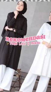 UMMA Fashion TAFIA TUNIK Bahan Moscrepe Premium Ukuran Fit To L Tunik Wanita Terbaru 2023 Busui Friendly Lengan Panjang Nyaman Adem Tebal Lucu Simpel Elegan Kasual Ootd Remaja Trendi Kekinian Masa Kini Jumbo Korean Style Hijab Fashion Modern Murah Viral