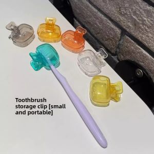 Portable Travel Toothbrush Dustproof Protective Cap Storage Box Convenient Carry-On Brush Head Protector Sleeve for Home Use