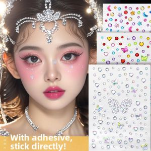 JIELI | Glowing Stage Makeup Stickers Face Accessories
