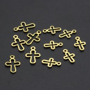 Handmade DIY Ornament Metal Accessories Original Copper Material Pure Copper Small Cut Out Small Cross Pendant/Wilhelmy
