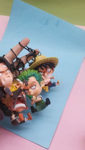 Bộ móc khóa One Piece trang trí team mũ rơm chibi Luffy Zoro Sanji Sabo Ace Robin Boa mô hình One Piece giá sỉ