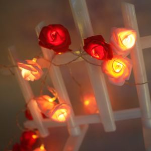 1.5M10LED/3M20LED Rose Light String Battery Powered Suitable For Wedding Valentines Day Birthday Decoration