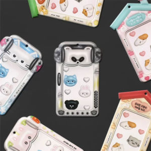 Fashionable 3-Inch Photo Instant Camera Star Chaser Small Card Storage ID Card Holder Decoration Pendant Plastic Material