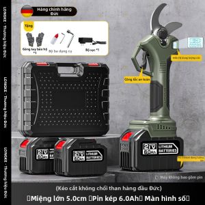 LONGKE | Kéo Cắt Cành Không Dây Sử Dụng Pin Lithium Công Suất Lớn cho Cây và Vườn