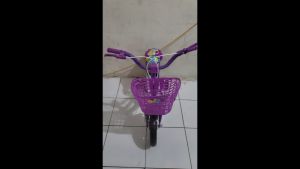 Sepeda Anak Perempuan Mini Atlantis Happy Bunny 12 Inch Ban Busa