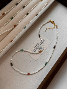 CAFFTI | Stylish Natural White Mother-of-Pearl Beads Necklace
