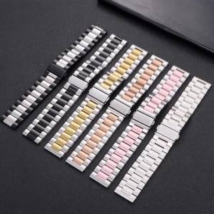 22mm 20mm Watch Band For Samsung Galaxy Watch 7/6/5/4/3 40mm 44mm S3 Active2 Huawei Watch GT4 GT3 Gt2e Stainless Steel Band
