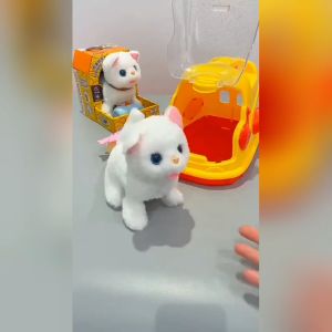 [Afive] Mainan Kucing Kucingan Bisa Berjalan | Mainan Anak 5 Tahun | Boneka Kucing Bulu Bergerak Murah