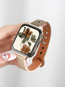 Huawei Fit4 Smartwatch Band Sporty Womens Model Double Buckle Leather Strap Compatible with Huawei Fit3 Intelligent Wristwatch