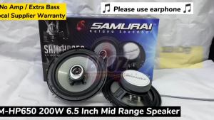 For Perodua Ativa SAMURAI KATANA Soundbar SAM-HP650 6.5 Inch Mid Range Coaxial 200W Max Power Car Speaker Kereta Speaker