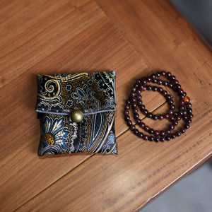 Double Layer Flocking ปุ่มกระเป๋าเก็บเครื่องประดับวัฒนธรรมของเล่นสร้อยข้อมือบรรจุภัณฑ์กระเป๋า High End อุปกรณ์เสริมแฟชั่น