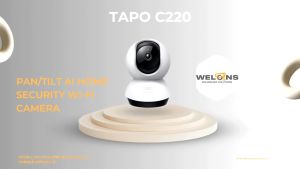 TP-Link Tapo C220 4MP Pan/Tilt AI Home Security Wi-Fi Camera | Connect to Cellphone | Two Way Audio CCTV Camera