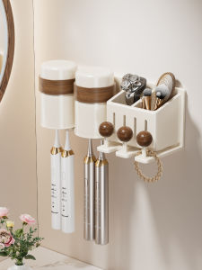 SHENFAN | Hanging Toothbrush Organizer Wall Mounted No Drill