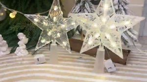 Ngôi Sao Đỉnh Có Đèn Led SD07 Trang trí Cây Thông Trang Trí Noel Giáng Sinh TTNTSS555