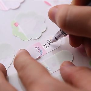 COD STICKER LABEL BISA UNTUK TULIS NAMA MOTIF DAN KARAKTER UNIK LUCU / STICKER LABEL NAMA ANTI AIR