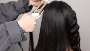 3 Barrel Hair Crimper Iron Professional Curling Wand 0.6 Inch Ceramic Fast Heating Crimping Iron Waves Tool LED Display 110-220V