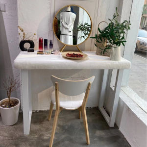 Plush Rabbit Fur Simulation Chair Pad Short Hair Makeup Table Decorative Mat Leisure Computer Chair Pad Desktop Decoration