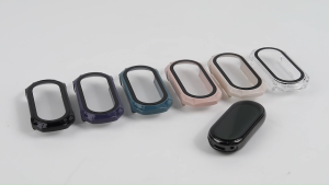 Bumper Hard Case 2 In 1 Xiaomi Mi Band 8 NFC Casing Hard Glass Case Cover PC Jam Tangan untuk Smartwatch Xiaomi Mi Smart Band 8/NFC