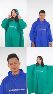 Elephant Brand Jas Hujan - Optimus R Ponco Lengan Celana - Jas Hujan Ponco Setelan - Mantel Dewasa Tebal Elastis