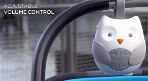 Portable Baby Sound Machine Owl Design Hanging Soother Baby Sleeping Music Player White Noise Machine Sleeping Helper