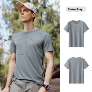 Jeep | Jeep Mens Outdoor Sports T-shirt Ultra-light Quick-drying Breathable Short-sleeve Casual Cotton Polyester Blend Summer Shirt