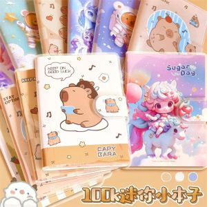 High Aesthetic Mini Notebook Journal for Students Portable Pocket Size Ideal for Homework Registration Gift Reward