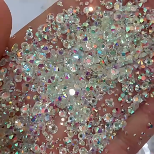 AB Color Crystal Rhinestone Manicure Nail Art Accessories Crystal Diamonds （1440pcs） 超闪平底美甲AB水晶钻石饰品 (1440颗)