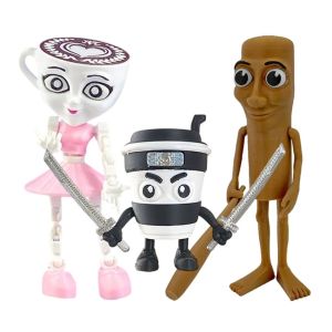 *Tungtungsahur Figure Ballerina Cappuccino Action Figure Brainbot Anime Tralalero Tralala Shark Ornament Movable 3D Printed Toy