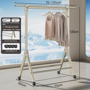 YIXUAN | Folding Extendable Indoor Balcony Outdoor Drying Rack Clothes Hanger