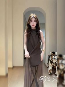 NIUVIES | Summer New Sleeveless Vest Dress Set
