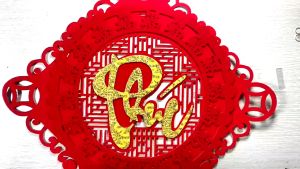 [Tặng móc treo] Khánh treo trang trí chữ TẾT- PHÚC- LỘC - THỌ  Dải treo đỏ trang trí Tết