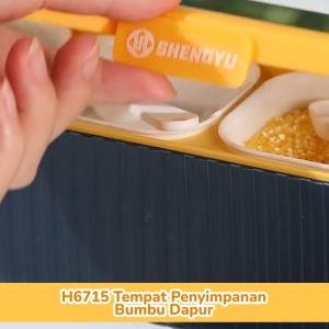 Murah Banget - Kotak Penyimpanan Bumbu Dapur Minimalis / Tempat Penyimpanan Bumbu Dapur 4 in 1 / Set Tempat Bumbu Dapur Serbaguna