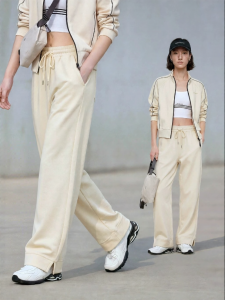 Adjustable Waist Loose Trousers Straight Pants