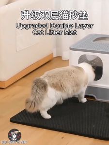 Cat Litter Mat Double Layer Trapping Mat Cat Pad Cat Carpet Waterproof Washable Eva Material Scratcher LELE CAT SUPPLIES
