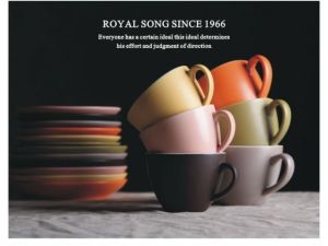 Cốc Cà Phê Bằng Gốm Sứ Tráng Men Họa Tiết Châu Âu 300ml Cốc Trà Đỏ Cốc Latte Cốc Cà Phê Mờ Thiết Kế Thời Trang Phụ Kiện Ăn Uống