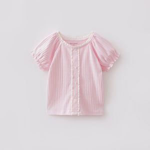 Marc&Janie | Elastic Lace Short Sleeve T-Shirt