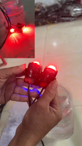 Đèn Bi Cầu Mini W2 Mắt Quỷ 4 chế độ sáng trắngvàng nháy pasing - Sản Phẩm Chất Lượng