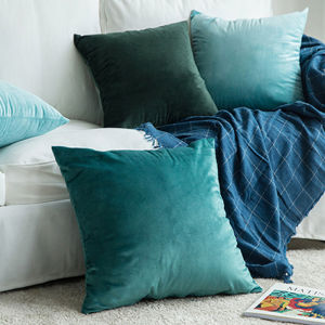 Velvet Super Soft Smooth Cushion Cover 30x50/40/45/50/60cm Modern Nordic Solid Color Pillowcase For Living Room Sofa Home Decoration