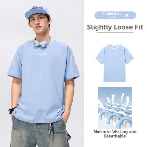 CAMEL | Heavy Cotton Spring/Summer Men T-Shirt 2026 New