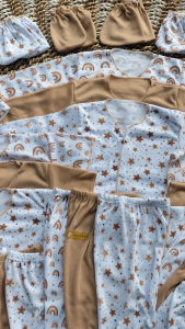 41 PCS Paket Lahiran Lengkap Baju Bayi Panjang Pendek Kutung Celana Bayi Baru Lahir 0-3 Bulan