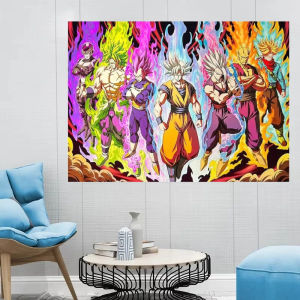 Bandai | Oil Painting By Number D-Dragon B-Ball Anime DIY Home Decor Modern Wall Decor for Living Room Bedroom Perfect Gift