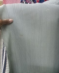 Bahan Kain Plisket Satin Premium Motif Salur Harga 05m