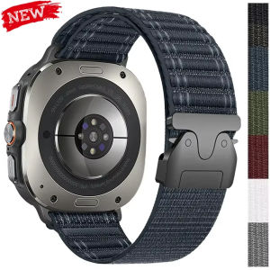 Nylon Sport Strap for Samsung Galaxy Watch Ultra 47mm Adjustable Bracelet Correas Wristband for Galaxy Watch 7 Ultra Band Correa